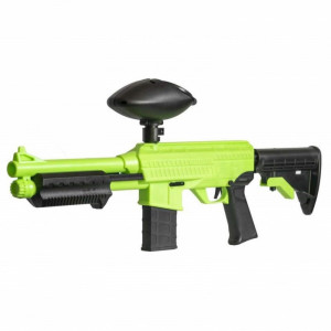 JT SplatMaster Z18 Green Shotgun Hopper Fed - Img 2
