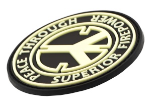JTG Peace Through Superior Fire Power Rubber Patch - Img 8