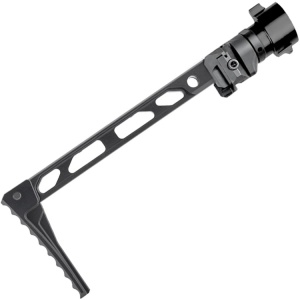 MCS EMF100 Skeletonized Air Folding Buttstock / Shoulder Support (Black) - Img 1