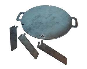 Piran Griddle Folding Campfire Grill Plate - Img 2