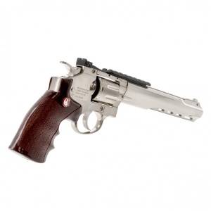 Ruger Superhawk 8in Airsoft Revolver - Chrome [6mm] - Img 4