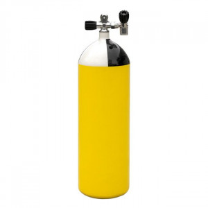 Scuba Tank 15 Lts - 300Bar Twin On/Off Valve - Img 4
