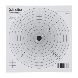 Shooting targets 14x14 black center 20 pcs. - Img 2