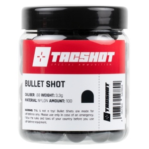 TacShot Ammunition BULLET SHOT Cal. 68 precision bullets (100buc) [3.3g] - Img 1
