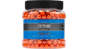 Umarex T4E Sport PAB43 paintballs .43 cal. 500 orange [0.82g]
