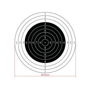 10m international air rifle shooting target - Set de 10