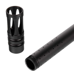 18in STEALTH precision barrel for paintball markers with muzzle brake (A-5/X-7/BT-4) - Img 2