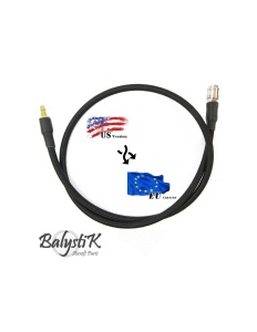 Balystik adapter US - EU 8mm braided line for HPA regulator - Black
