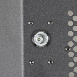 DELTA SIX V2 Aluminum Protection Shield Pro with Flashlight - protective shield for paintball & airsoft (black) - Img 5