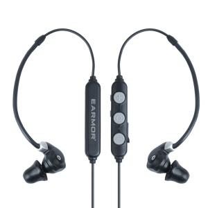 Earmor M200T Active Hearing Protectors - NRR 26 dB - Bluetooth 5.4 - Black [M200T-GY]