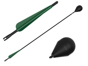 LARP round-head arrow - black shaft 76 cm [Set of 32] - Img 4