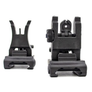Milsig M17 Flip Up Polimer Sights: Front + Rear – black