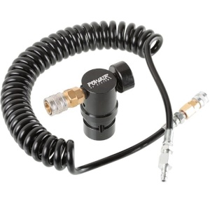 PowAir Performance Line Airsoft HPA Regulator with TwisterFlex hose system (0-230 PSI)