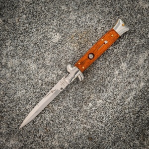 Sayre Mafia Stiletto Spring Knife [Wood] - Img 8