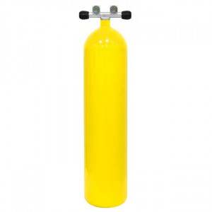 Scuba Tank 15 Lts - 232 Bar Twin On/Off Valve