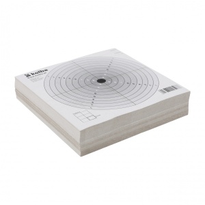 Shooting targets 14x14 black center 20 pcs. - Img 3