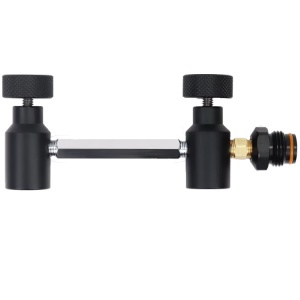 Dual Tank Adapter - Double connection for HPA bottles w/ On/OFF valve