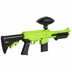 JT SplatMaster Z18 Green Shotgun Hopper Fed - Img 4
