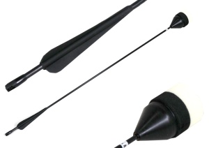 LD LARP Flat-Head arrow - black shaft 76 cm [Set of 32]