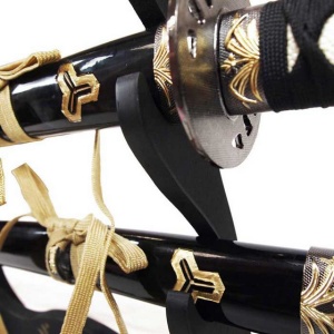 Samurai Sword Set - Kill Bill Hattori Hanzo - Katana Kill Bill and Kill Bill Bride + sword support - Img 2