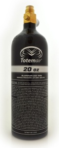 TotemAir Co2 Tank - 20oz with On/Off Valve