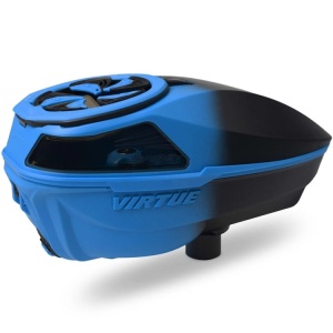 Virtue Spire V Paintball Hopper Loader (Cyan Black Fade) - Img 2