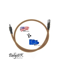 Balystik adapter US - EU 8mm braided line for HPA regulator - Dark Earth - Img 2