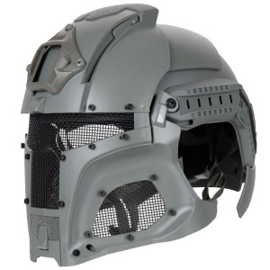 DELTA SIX Tactical Trooper Helmet for Airsoft (Grey)