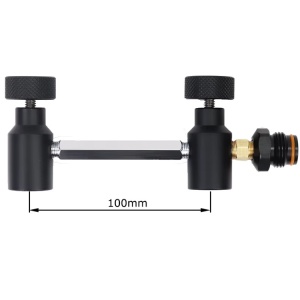 Dual Tank Adapter - Double connection for HPA bottles w/ On/OFF valve - Img 2