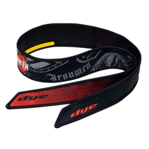 DYE X Halo Head Tie / Head Band - IM Shields 40 Black/Red - Img 5