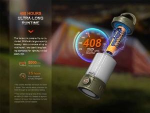 Fenix CL26R Pro LED lanterna Camping - Olive - Img 7