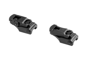 FMA Flip Up Polimer Sights: Front + Rear – black - Img 3