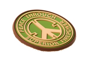 JTG Peace Through Superior Fire Power Rubber Patch - Img 9