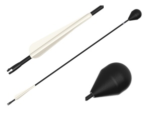 LARP round-head arrow - black shaft 76 cm [Set of 32] - Img 8