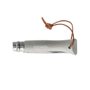 Opinel Colorama 06 inox gray knife with thong - Img 4