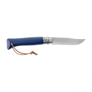 Opinel Colorama 08 inox grab blue knife with case - Img 2