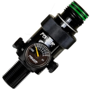 Powair MaxReg Regulator w/ 360 Degree ASA & On/Off Valve (200 Bar / 3000 PSI)