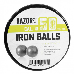 RazorGun Rubberballs With Iron Fillings .50 - 500buc [~2.6g] - Img 2