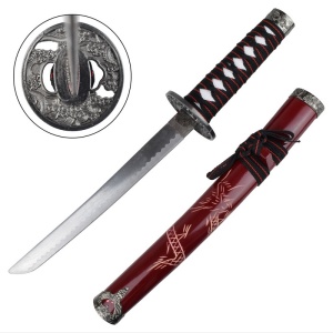 Samurai Sword Set Daisho dark red - Img 4