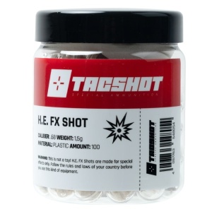 TacShot Ammunition HE SHOT FX Cal. 68 Sparkling Balls (100 buc)