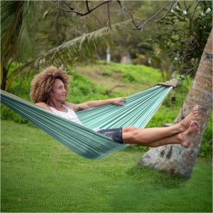 TicketToTheMoon 2 person Hammock - Mint / Ice Brown - Img 2