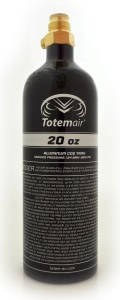 TotemAir Co2 Tank - 20oz with Pin Valve