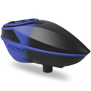 Virtue Spire V Paintball Hopper / Loader (Blue Black Fade) - Img 3