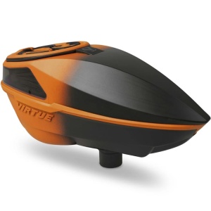 Virtue Spire V Paintball Hopper Loader (Orange Black Fade) - Img 2