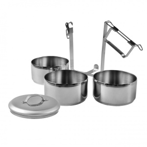 Zebra Thailand 10 cm x 3 Stainless Steel pots / casseroles - Img 2