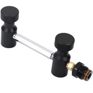 Dual Tank Adapter - Double connection for HPA bottles w/ On/OFF valve - Img 3