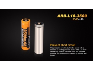Fenix ARB-L18 rechargeable battery (18650 3500 mAh 3.6V) - Img 5