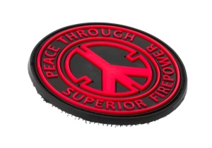 JTG Peace Through Superior Fire Power Rubber Patch - Img 6