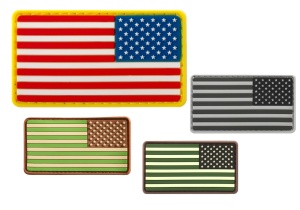 JTG US Flag Rubber Patch Reversed