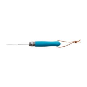 Opinel Colorama 06 inox turquoise knife with thong - Img 3